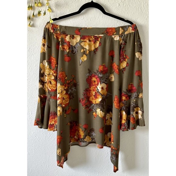 Blu Pepper Women Size S Flora Long Sleeve Blouse Boho Peasant Feminine - Picture 8 of 10